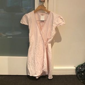 NWT Brandy Melville Pink Wrap Dress